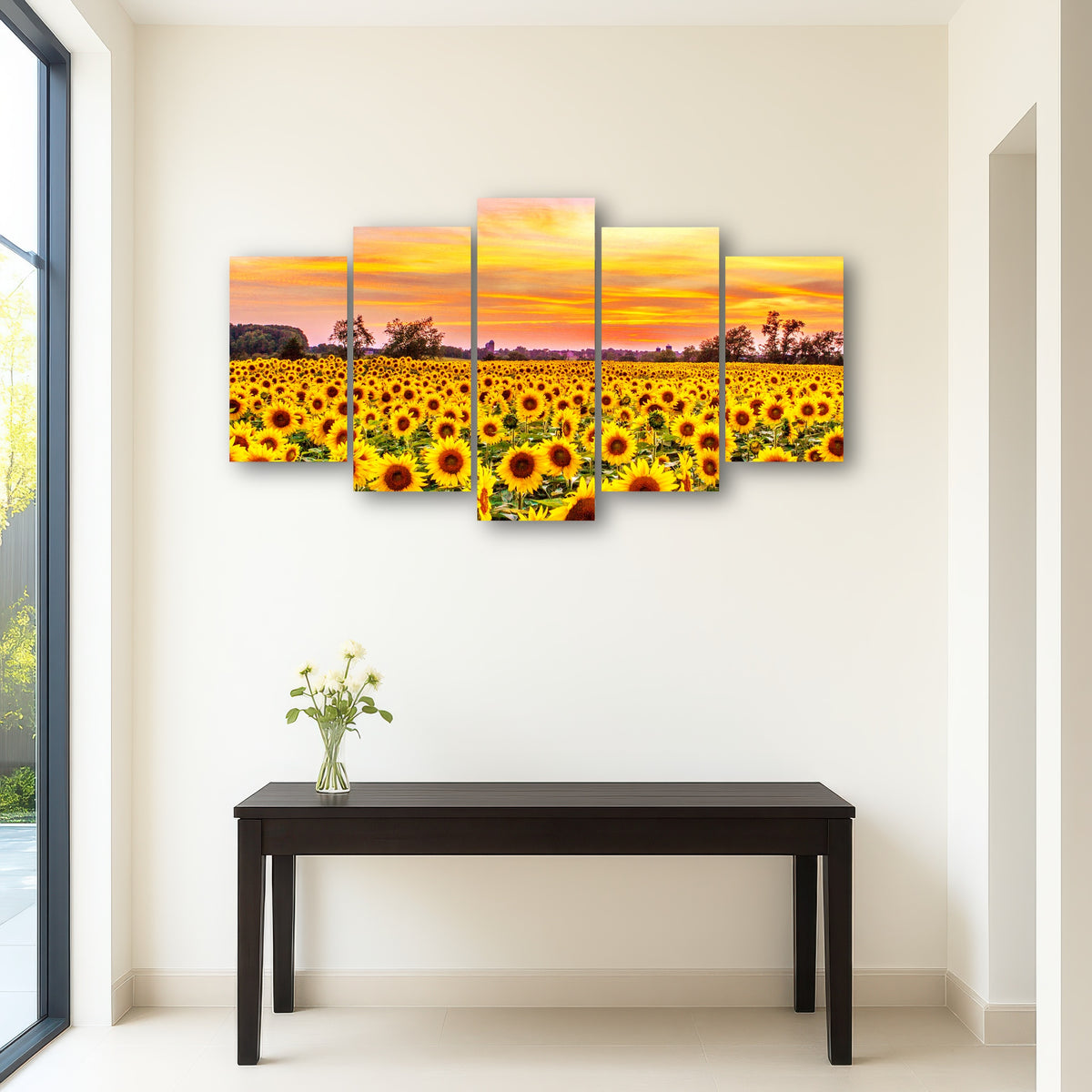 AUTO-MOCKUP ROOM | Bed of Sunflowers