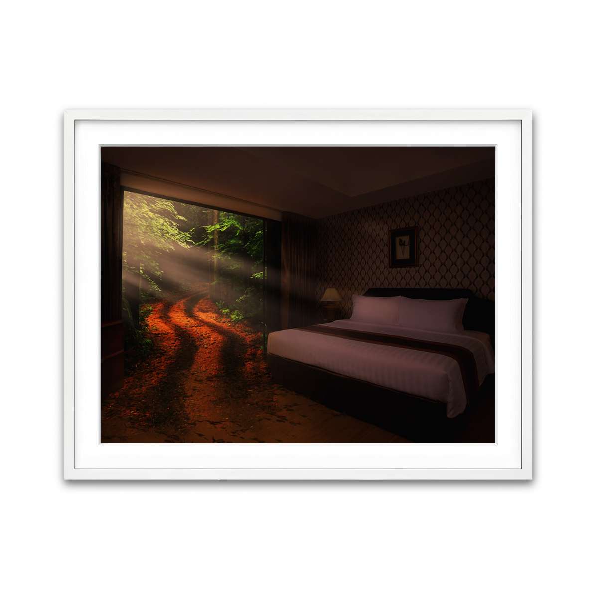 Framed Print 4x3 White