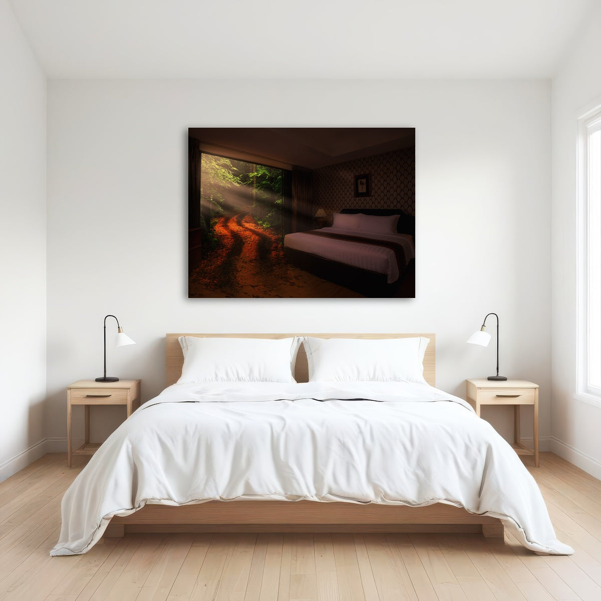 AUTO-MOCKUP ROOM | Bedroom in the Forest