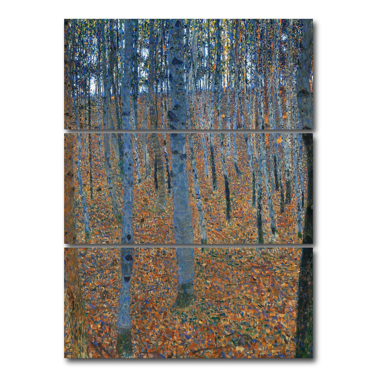 AUTO-MOCKUP WHITE | Beech Grove | 3 Piece | Gallery Wrap Canvas | group=8x18_stacked