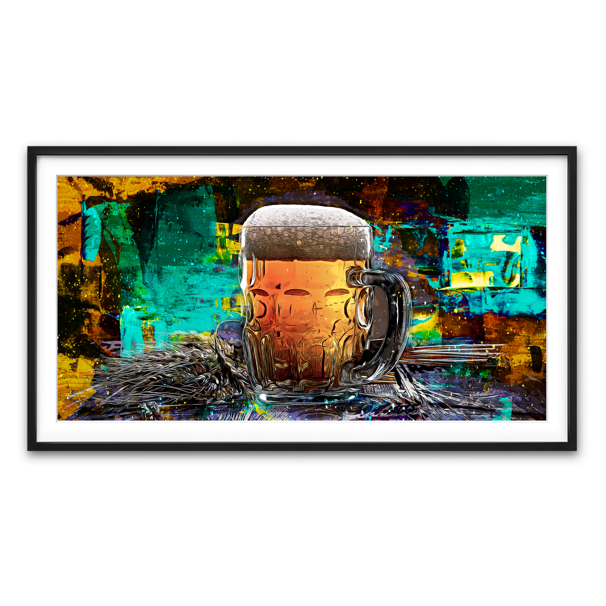 Framed Print 2x1 Black