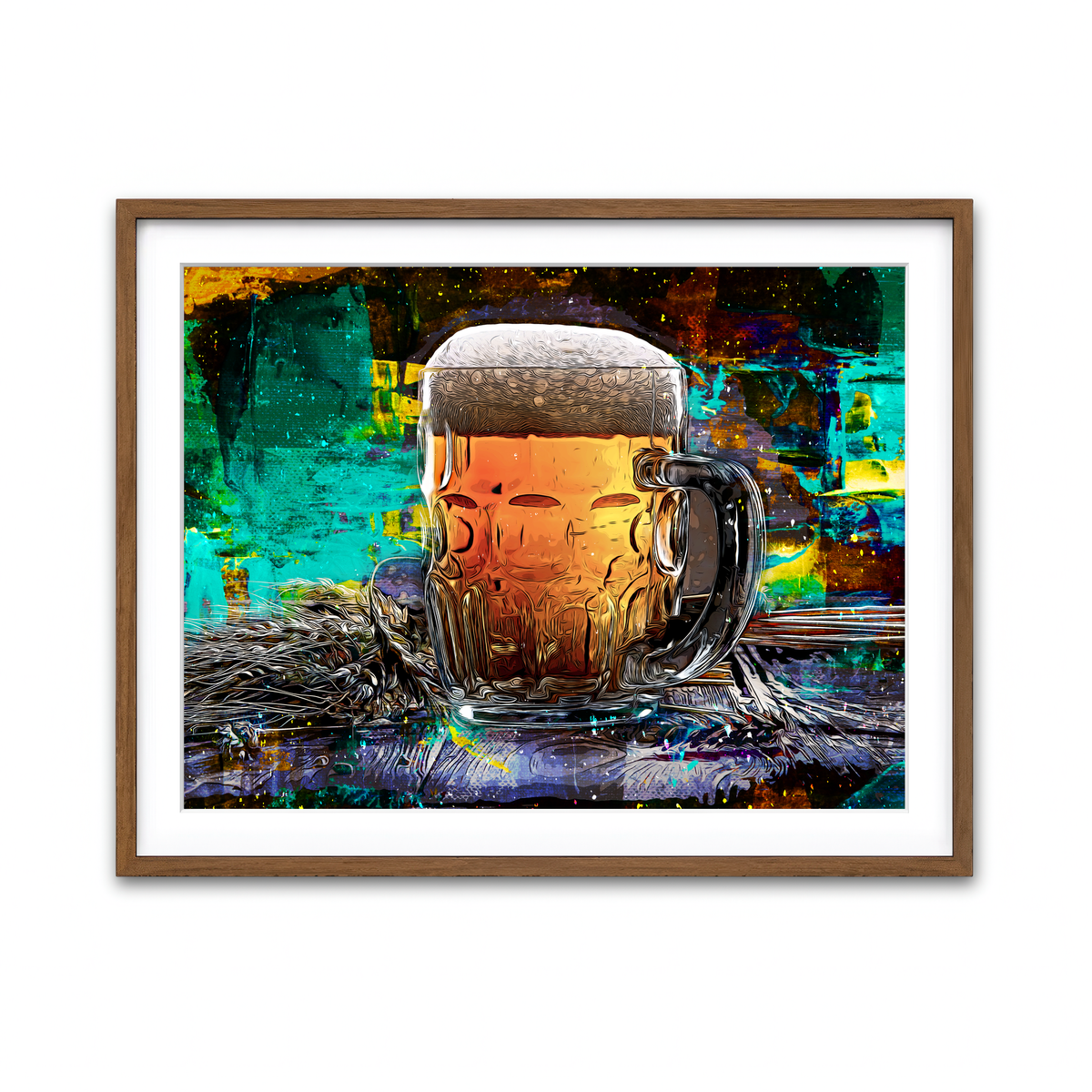 Framed Print 4x3 Walnut