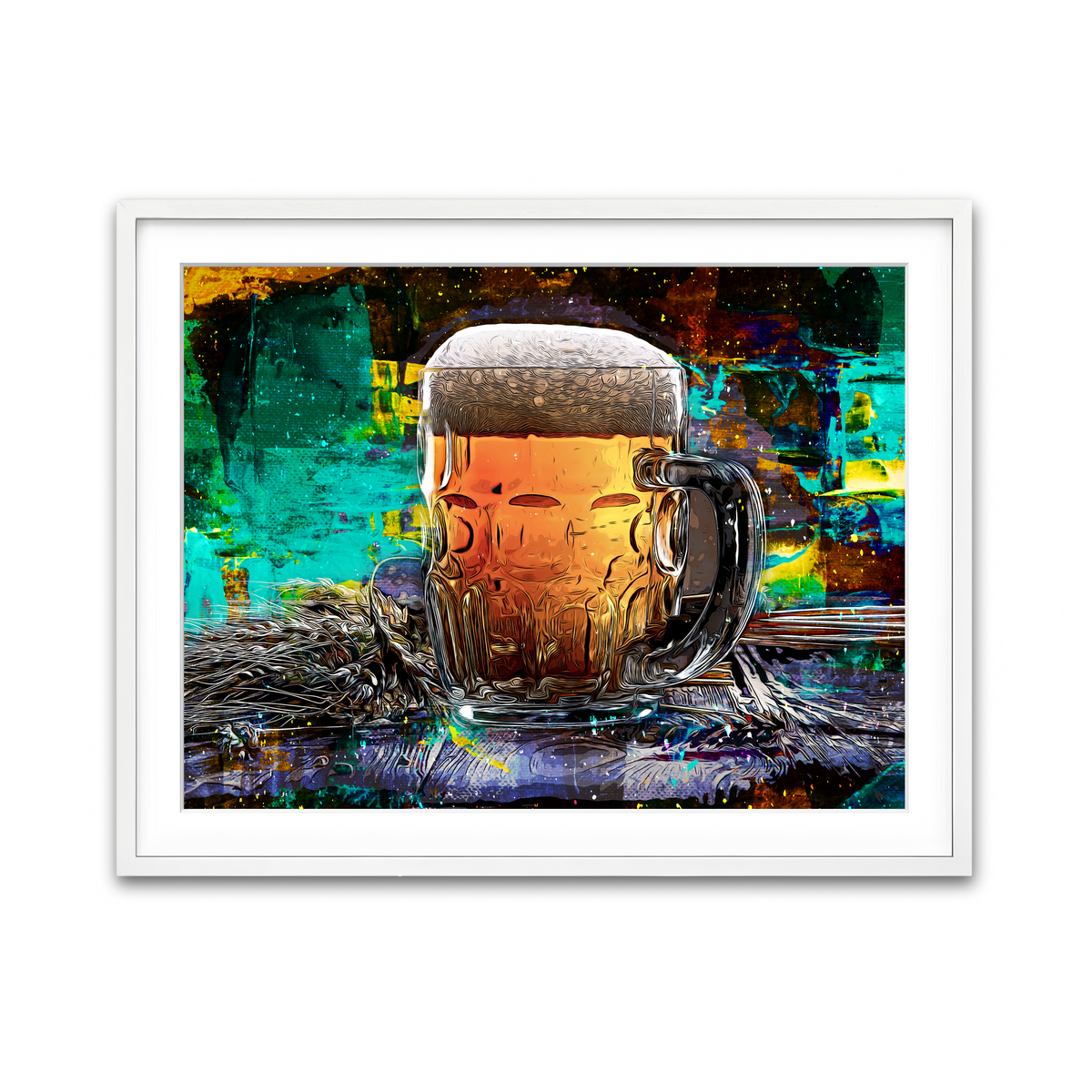 Framed Print 4x3 White