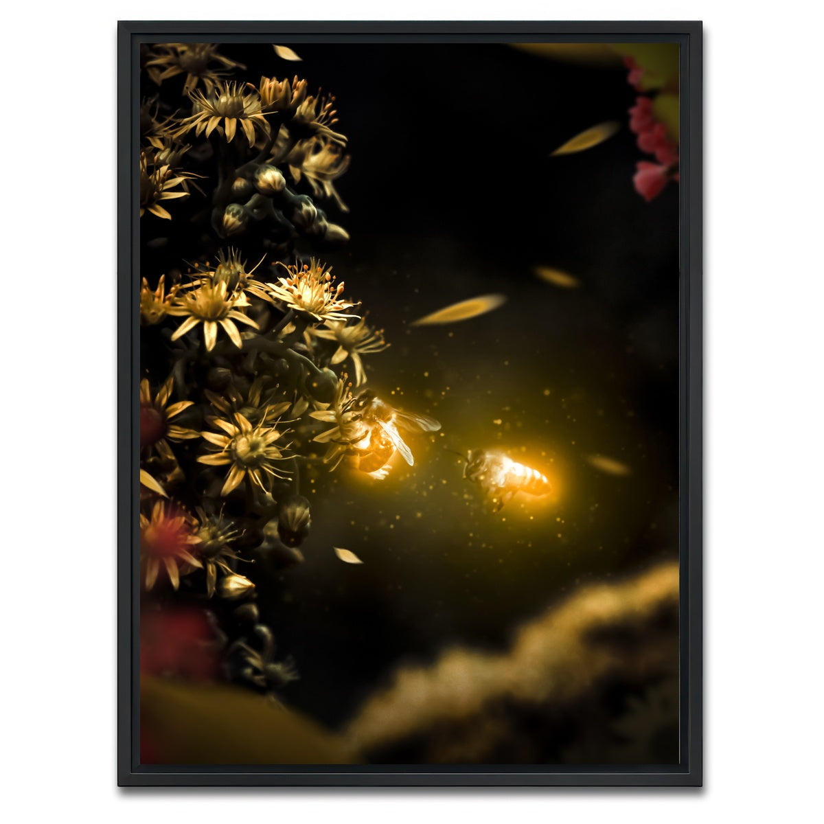 AUTO-MOCKUP WHITE | Bees | 1 Piece | Black Framed Canvas | group=3x4