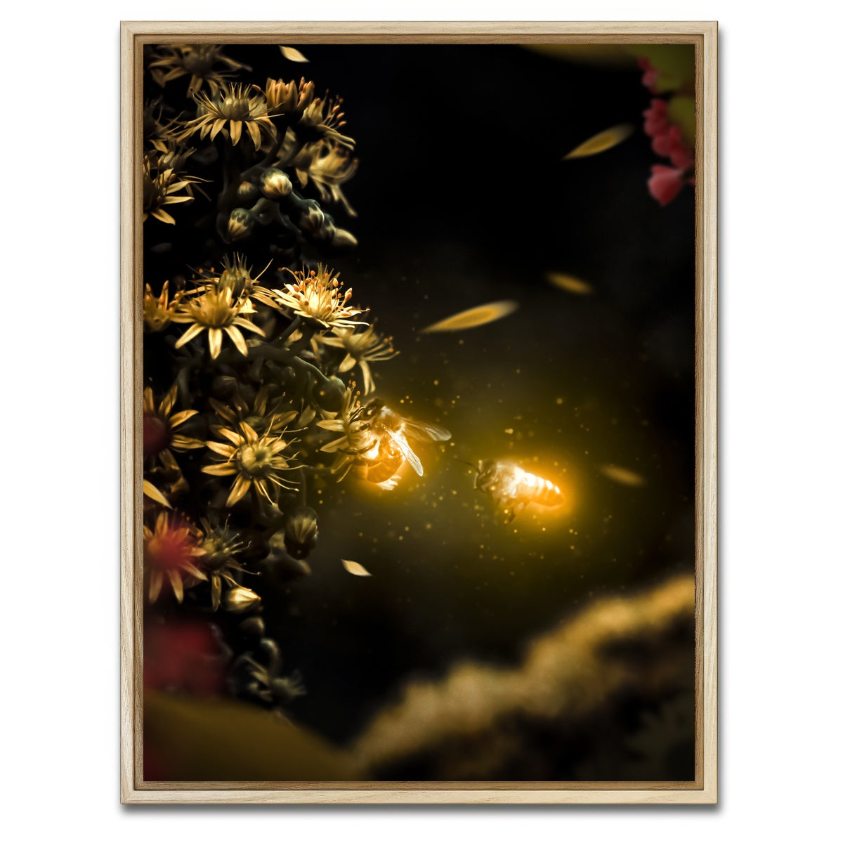 AUTO-MOCKUP WHITE | Bees | 1 Piece | Natural Framed Canvas | group=3x4