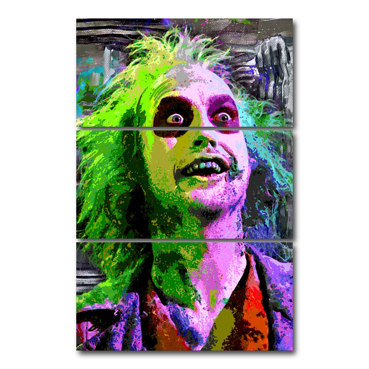 AUTO-MOCKUP WHITE | Beetlejuice | 3 Piece | Gallery Wrapped | group=12x24_stacked