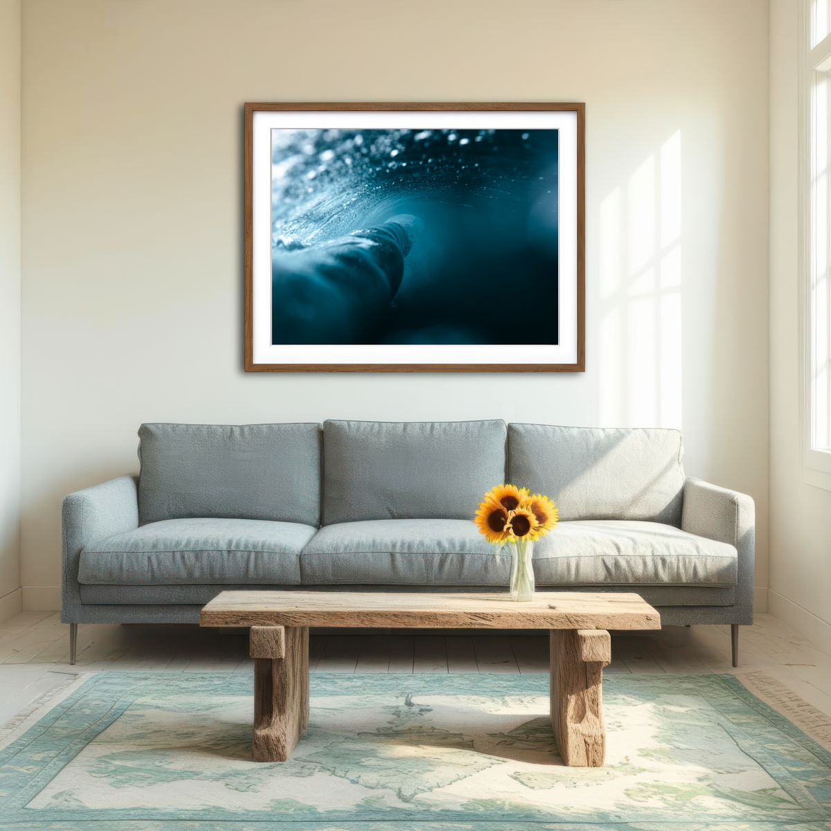 AUTO-MOCKUP ROOM | Behind the Wave Wall Art