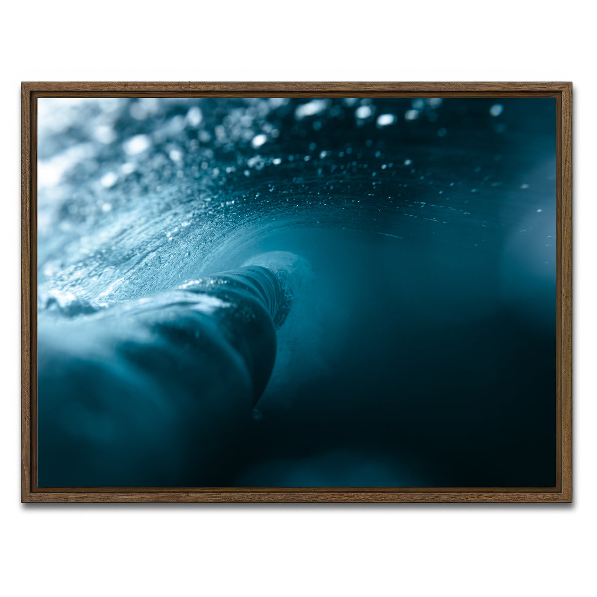 AUTO-MOCKUP WHITE | Behind the Wave | 1 Piece | Walnut Framed Canvas | group=4x3