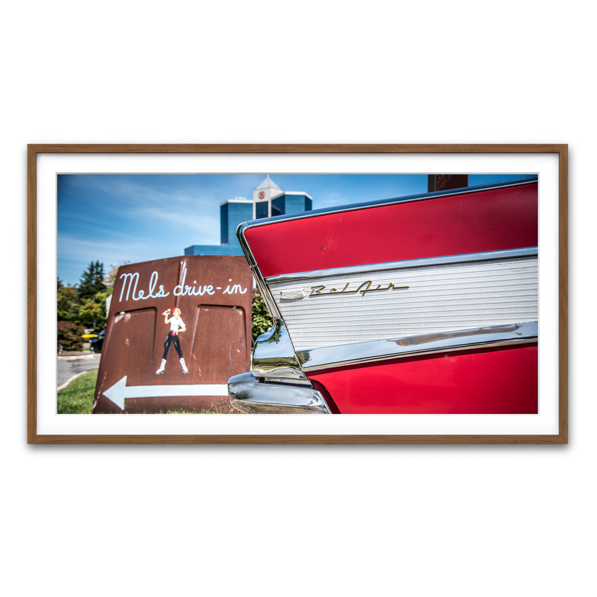 Framed Print 2x1 Walnut