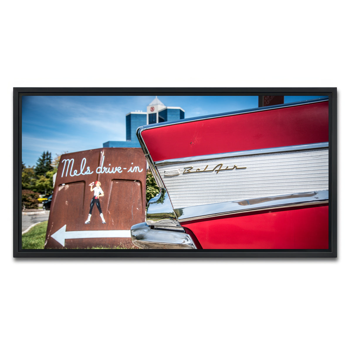 AUTO-MOCKUP WHITE | Bel Air | 1 Piece | Black Framed Canvas | group=2x1