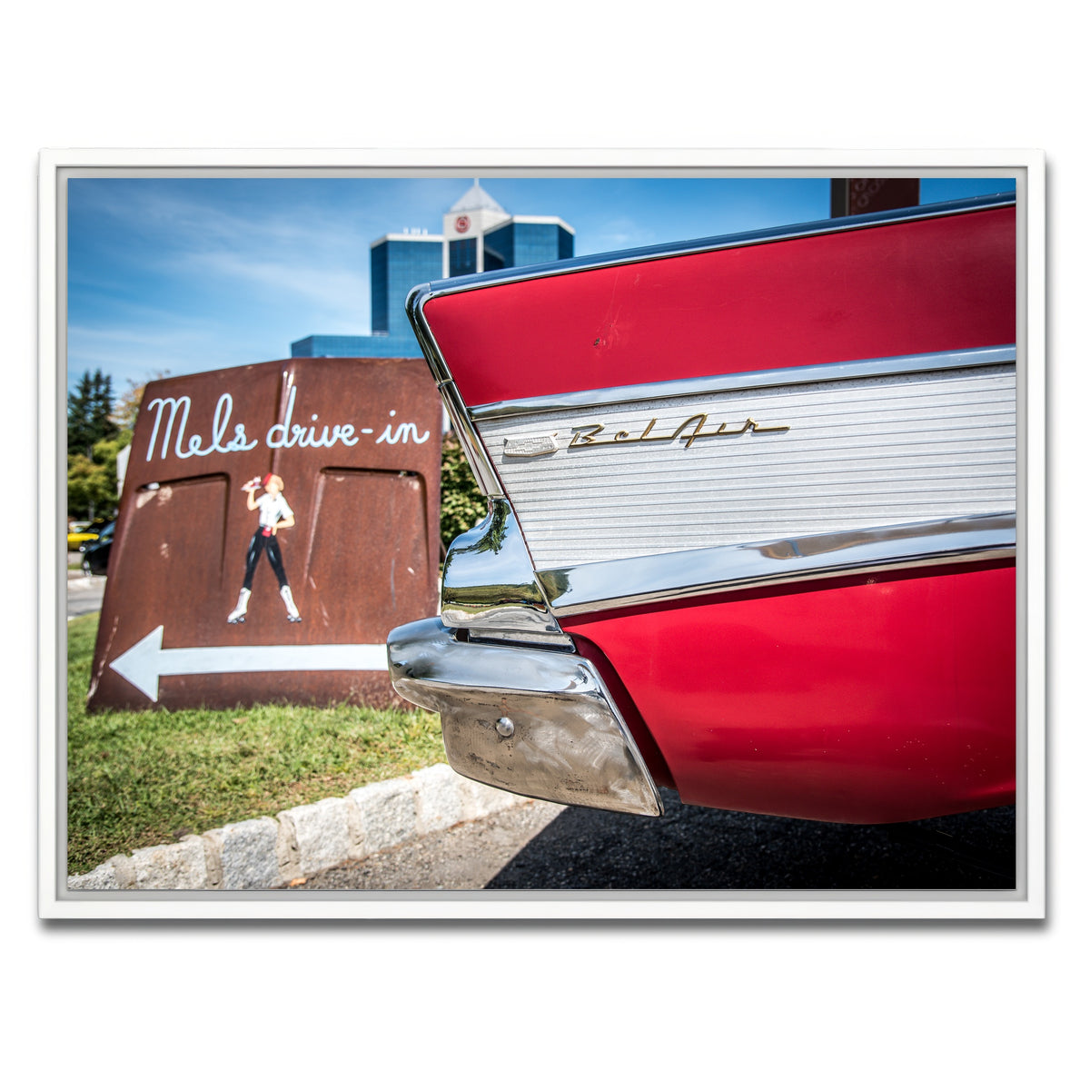 AUTO-MOCKUP WHITE | Bel Air | 1 Piece | White Framed Canvas | group=4x3