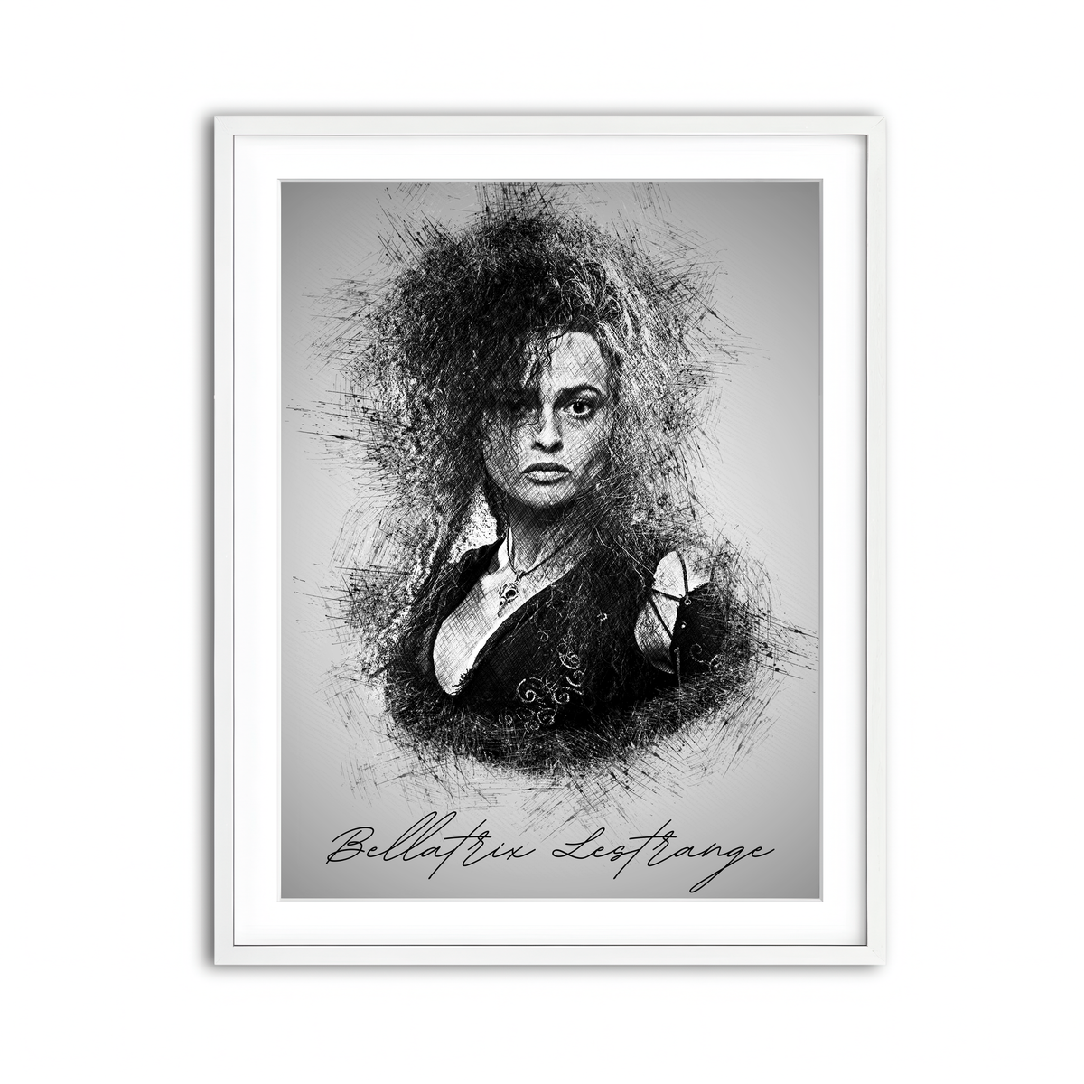 Framed Print 3x4 White