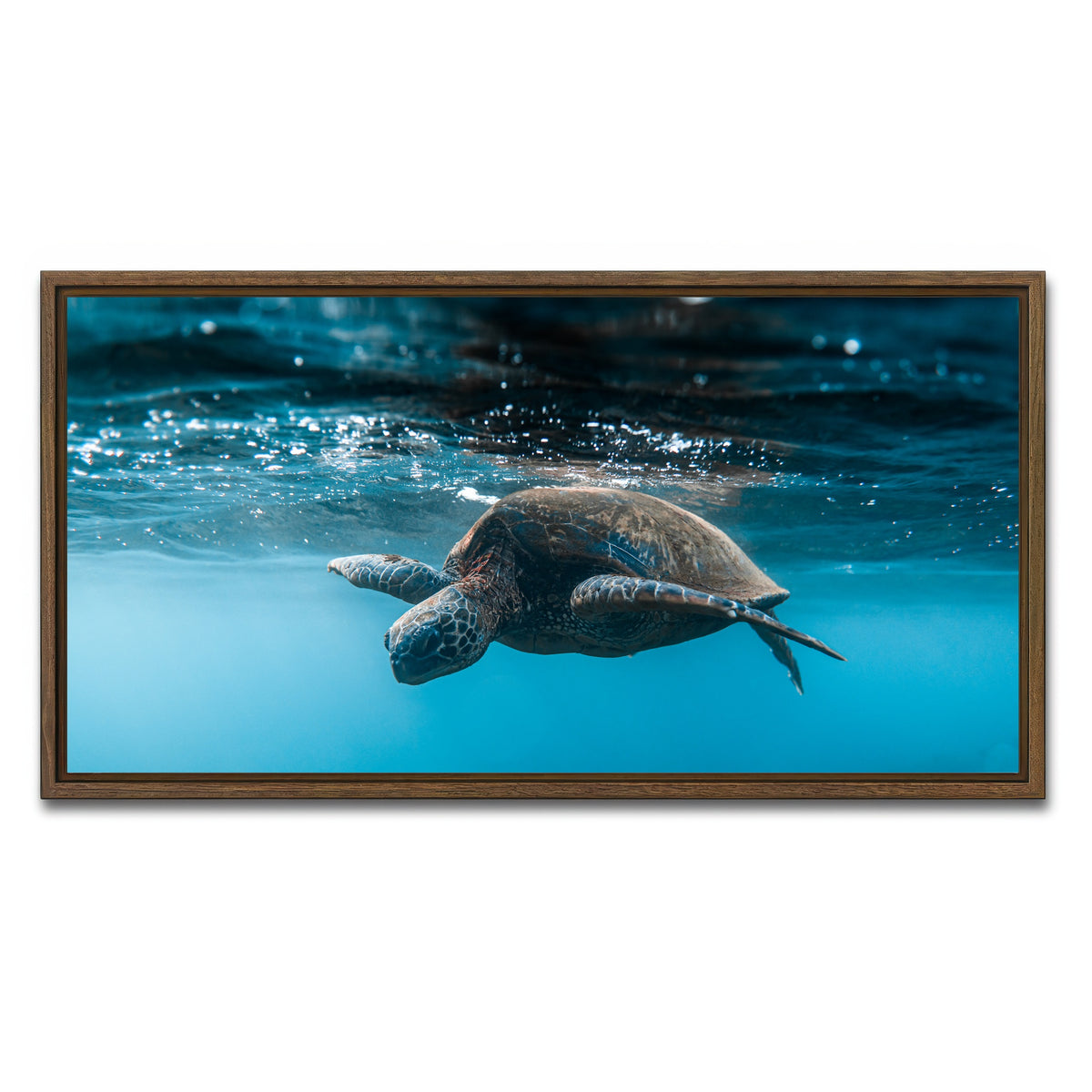 AUTO-MOCKUP WHITE | Below the Surface | 1 Piece | Walnut Framed Canvas | group=2x1
