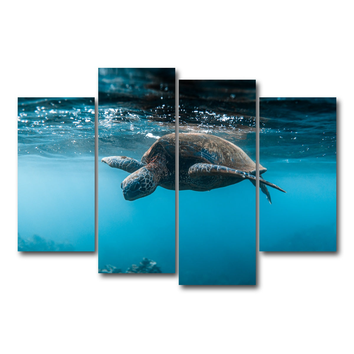 AUTO-MOCKUP WHITE | Below the Surface | 4 Piece | Gallery Wrap Canvas | group=4_short