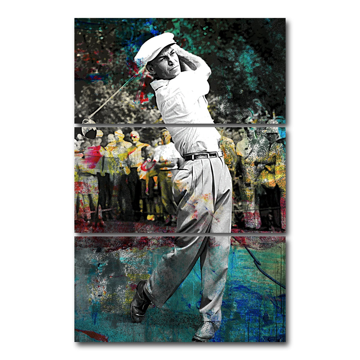 AUTO-MOCKUP WHITE | Ben Hogan | 3 Piece | Gallery Wrap Canvas | group=12x24_stacked