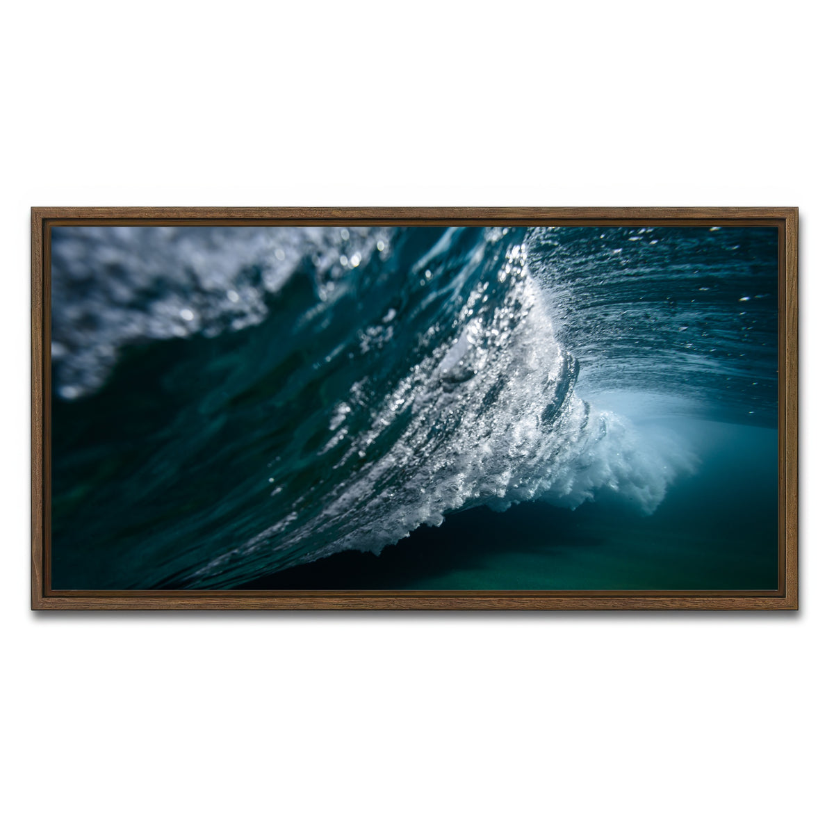 AUTO-MOCKUP WHITE | Beneath the Surface | 1 Piece | Walnut Framed Canvas | group=2x1
