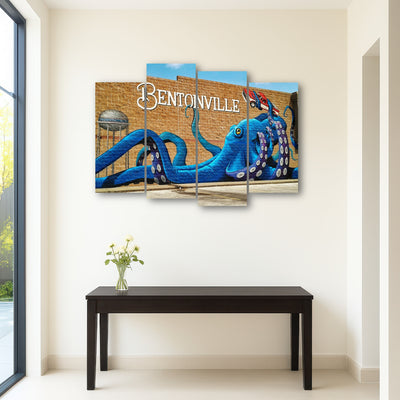 AUTO-MOCKUP ROOM | Bentonville Blue Octopus Mural