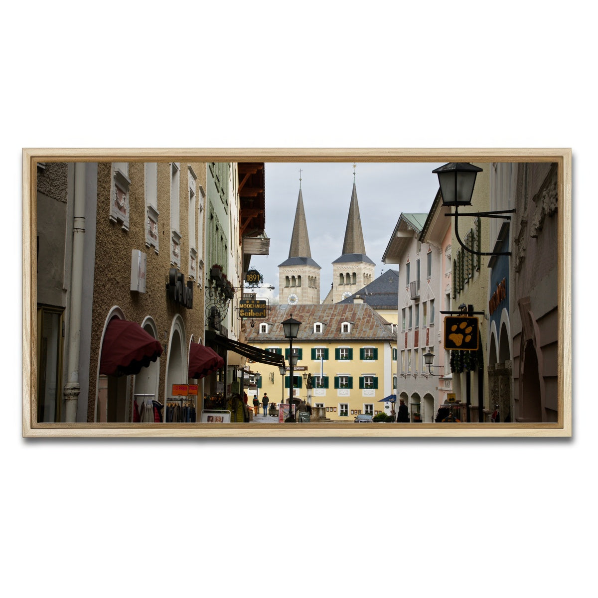 AUTO-MOCKUP WHITE | Berchtesgaden Germany | 1 Piece | Natural Framed Canvas | group=2x1