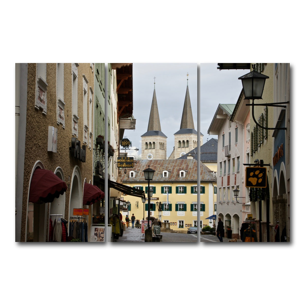 AUTO-MOCKUP WHITE | Berchtesgaden Germany | 3 Piece | Gallery Wrap Canvas | group=12x24