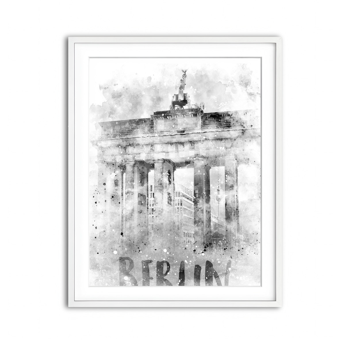 Framed Print 3x4 White