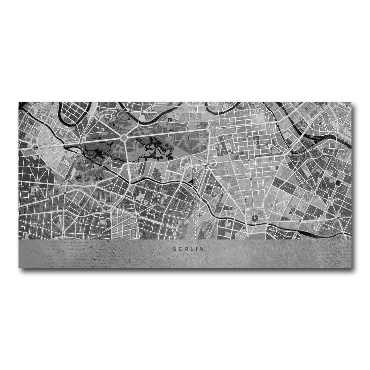 AUTO-MOCKUP WHITE | Berlin Map 2 | 1 Piece | Gallery Wrap Canvas | group=2x1