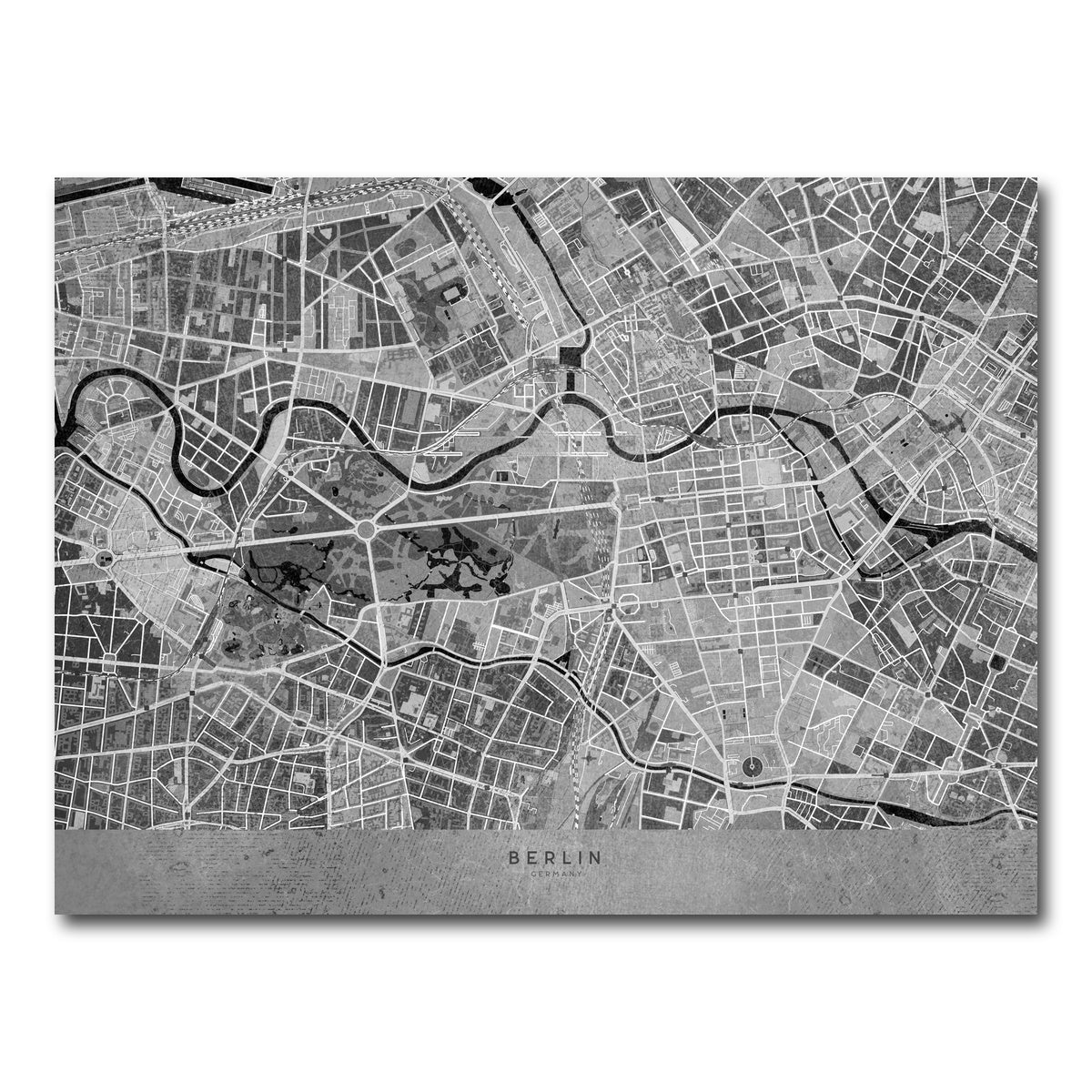 AUTO-MOCKUP WHITE | Berlin Map 2 | 1 Piece | Gallery Wrap Canvas | group=4x3