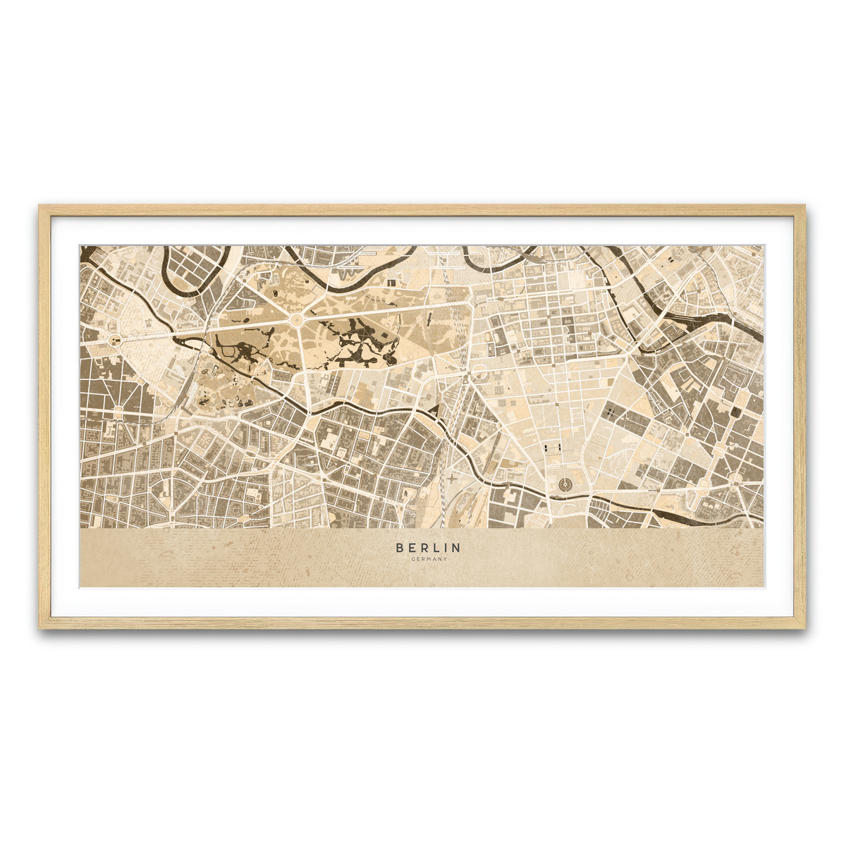 Framed Print 2x1 Natural