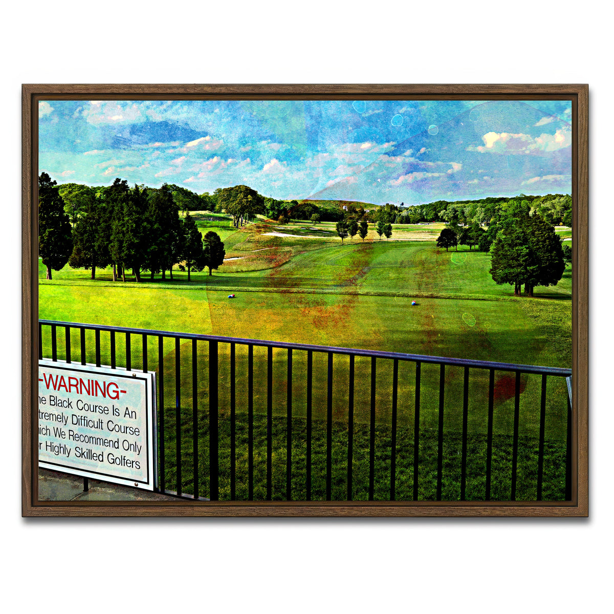 AUTO-MOCKUP WHITE | Bethpage Black | 1 Piece | Walnut Framed Canvas | group=4x3