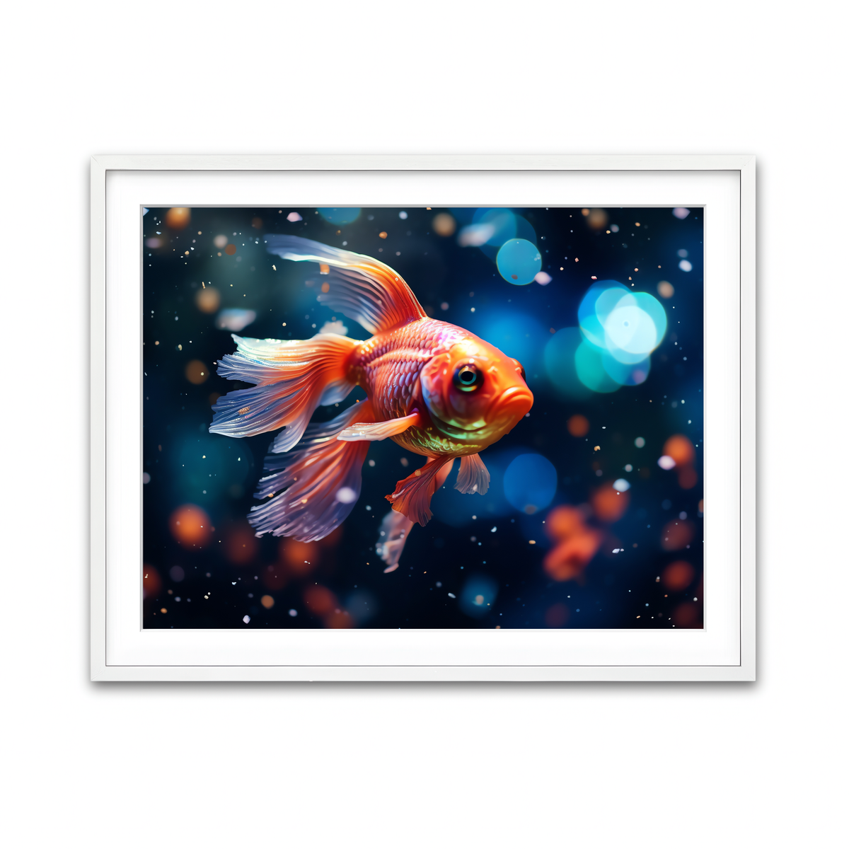 Framed Print 4x3 White