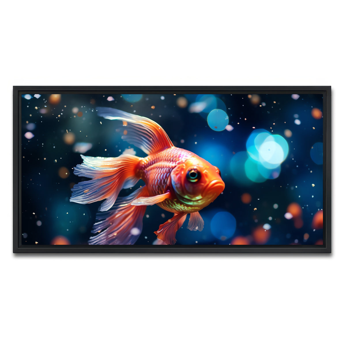 AUTO-MOCKUP WHITE | Betta Fish | 1 Piece | Black Framed Canvas | group=2x1