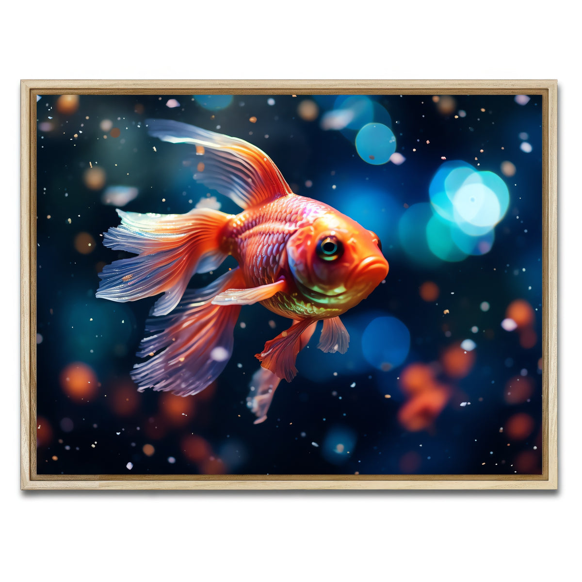 AUTO-MOCKUP WHITE | Betta Fish | 1 Piece | Natural Framed Canvas | group=4x3