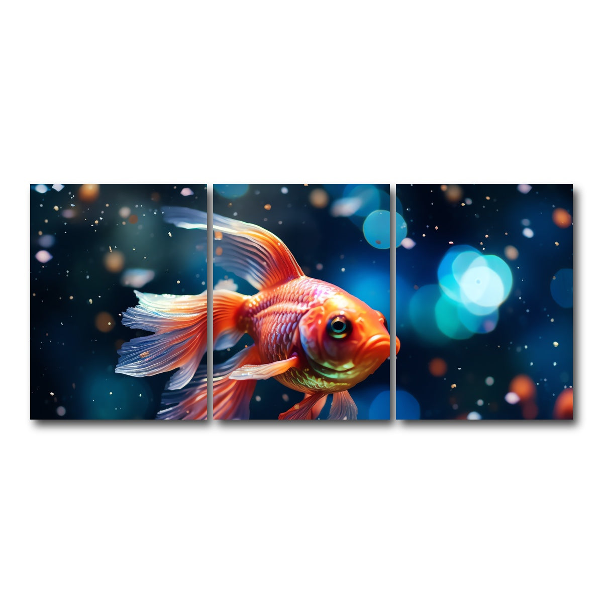 AUTO-MOCKUP WHITE | Betta Fish | 3 Piece | Gallery Wrap Canvas | group=18x24