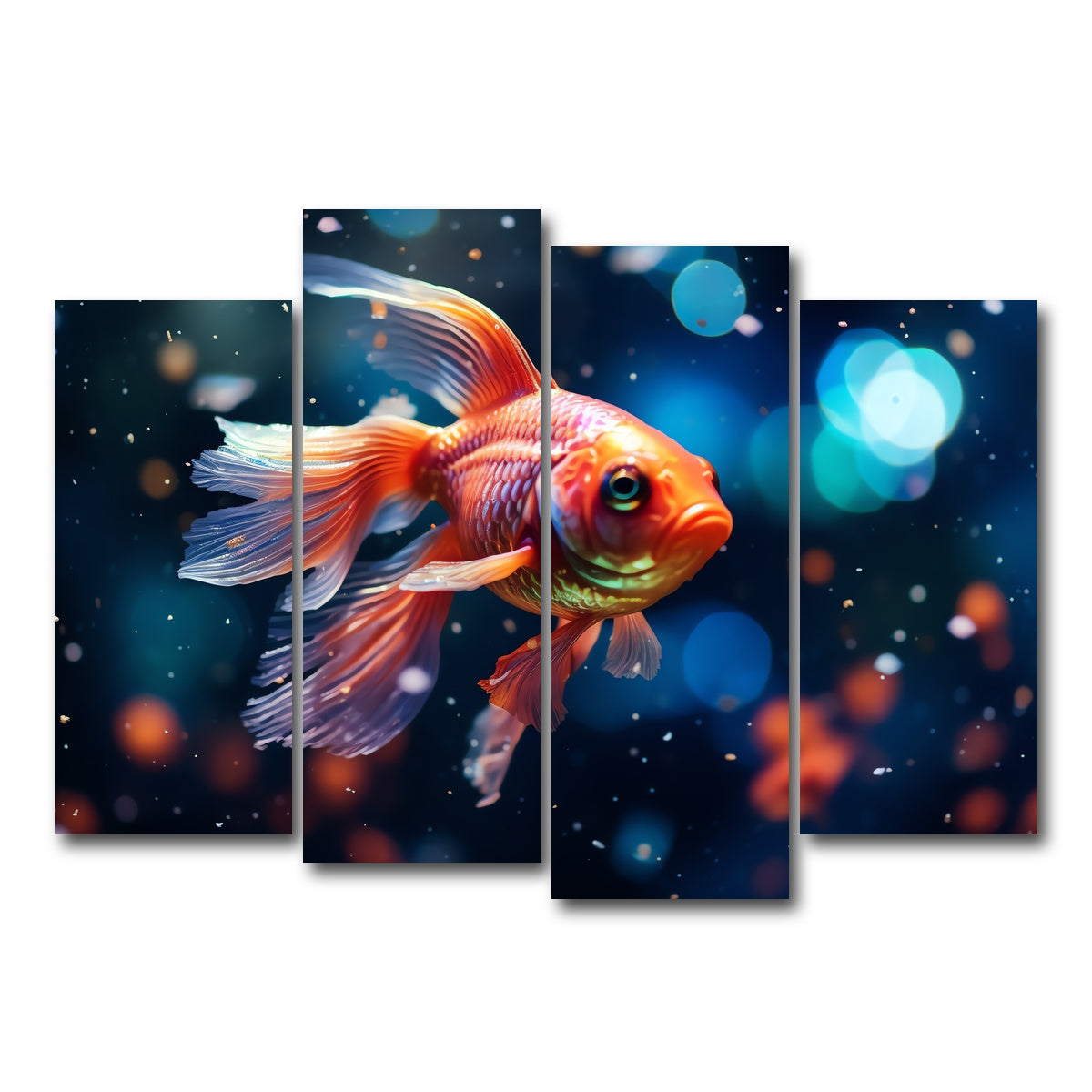 AUTO-MOCKUP WHITE | Betta Fish | 4 Piece | Gallery Wrap Canvas | group=4_normal