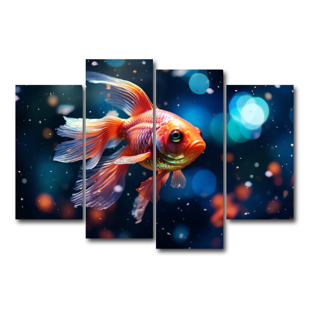 AUTO-MOCKUP WHITE | Betta Fish | 4 Piece | Gallery Wrap Canvas | group=4_short