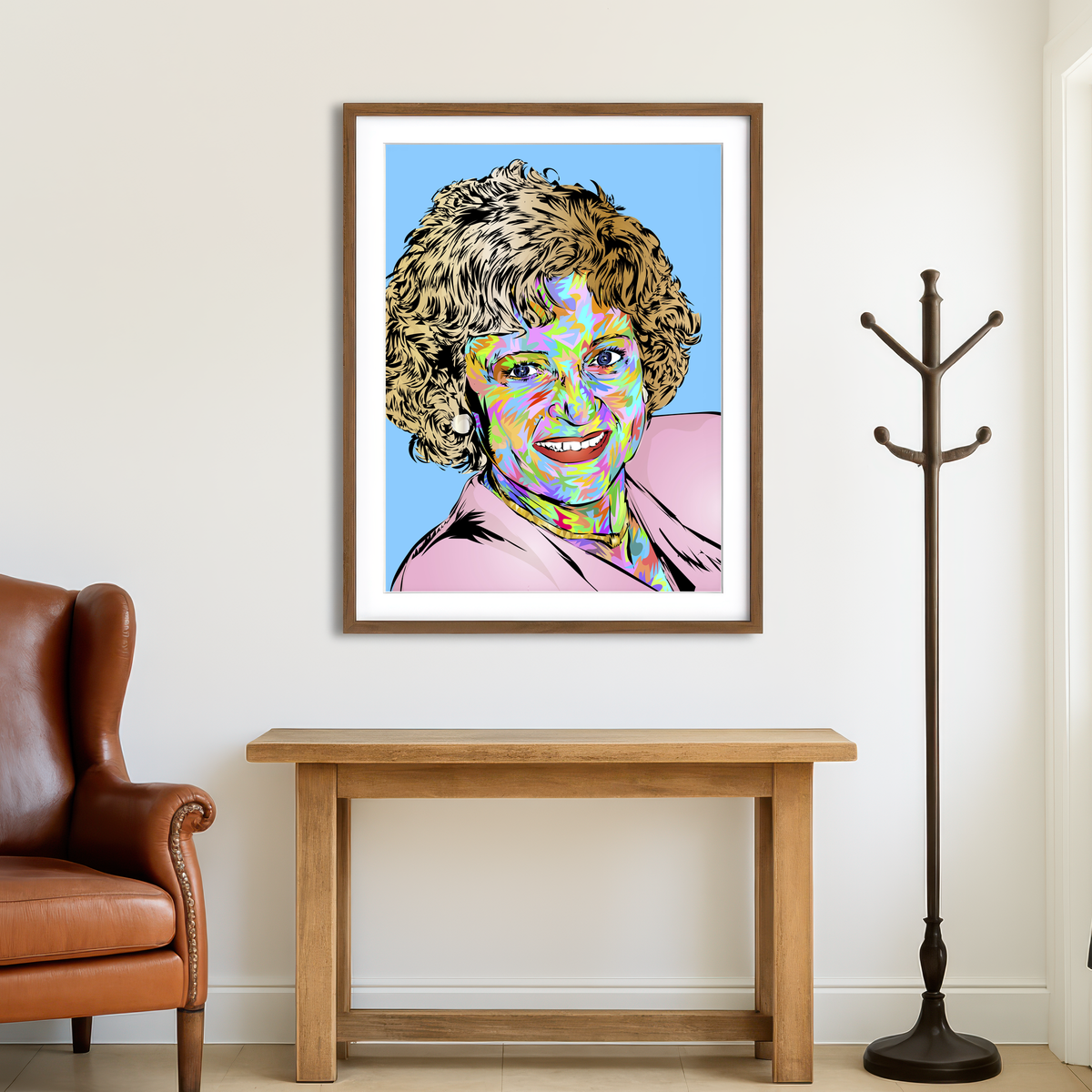 AUTO-MOCKUP ROOM | Betty White Wall Art