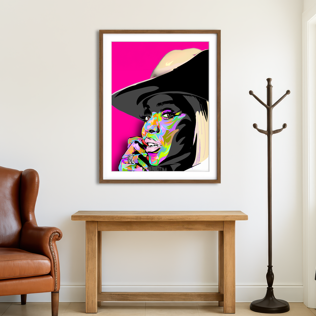 AUTO-MOCKUP ROOM | Beyonce Cowboy Wall Art