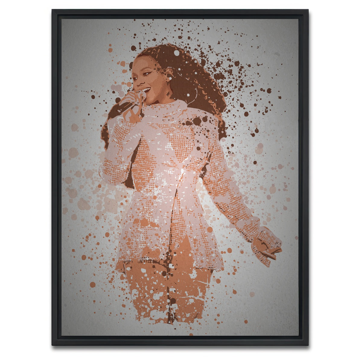 AUTO-MOCKUP WHITE | Beyonce Queen | 1 Piece | Black Framed Canvas | group=3x4