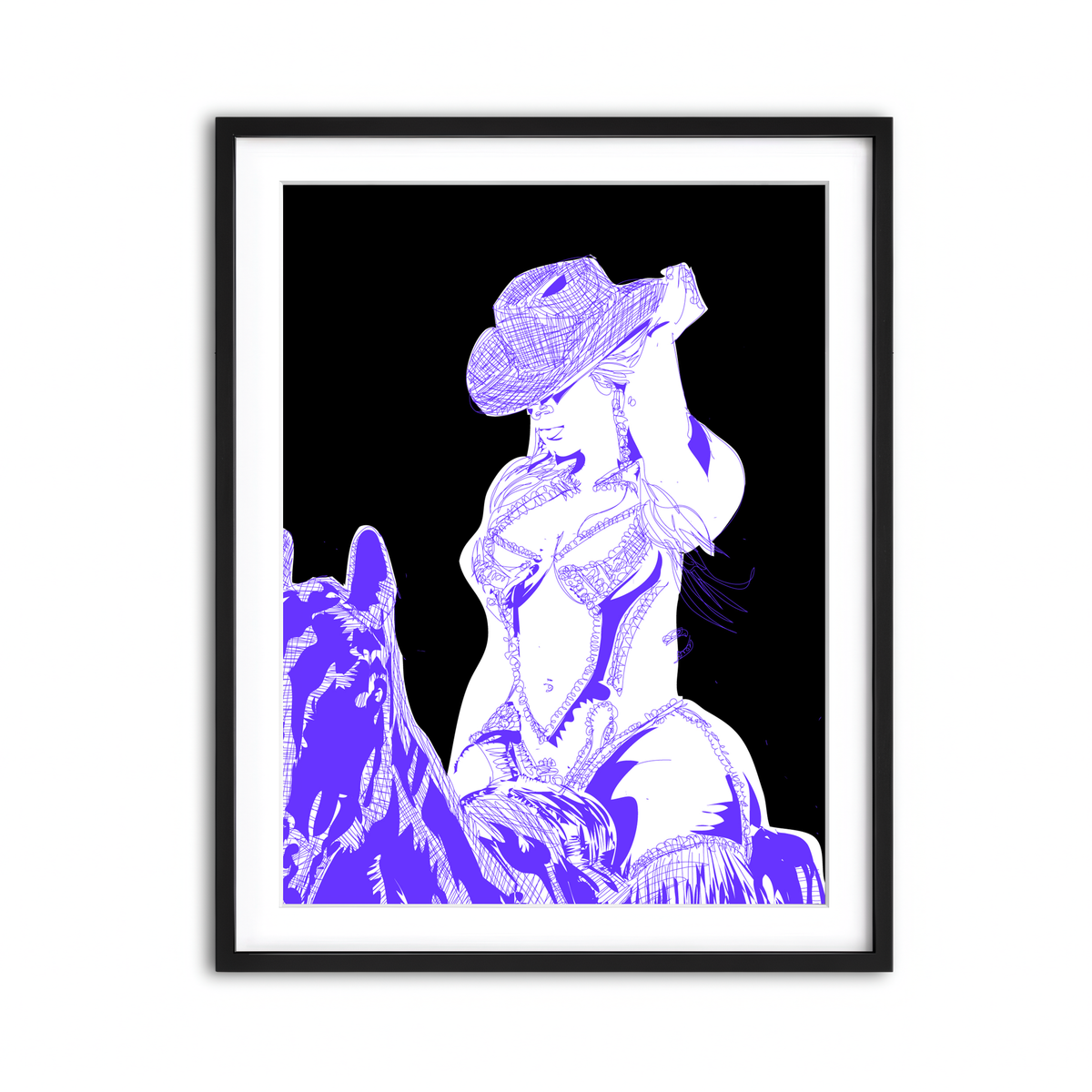 Framed Print 3x4 Black