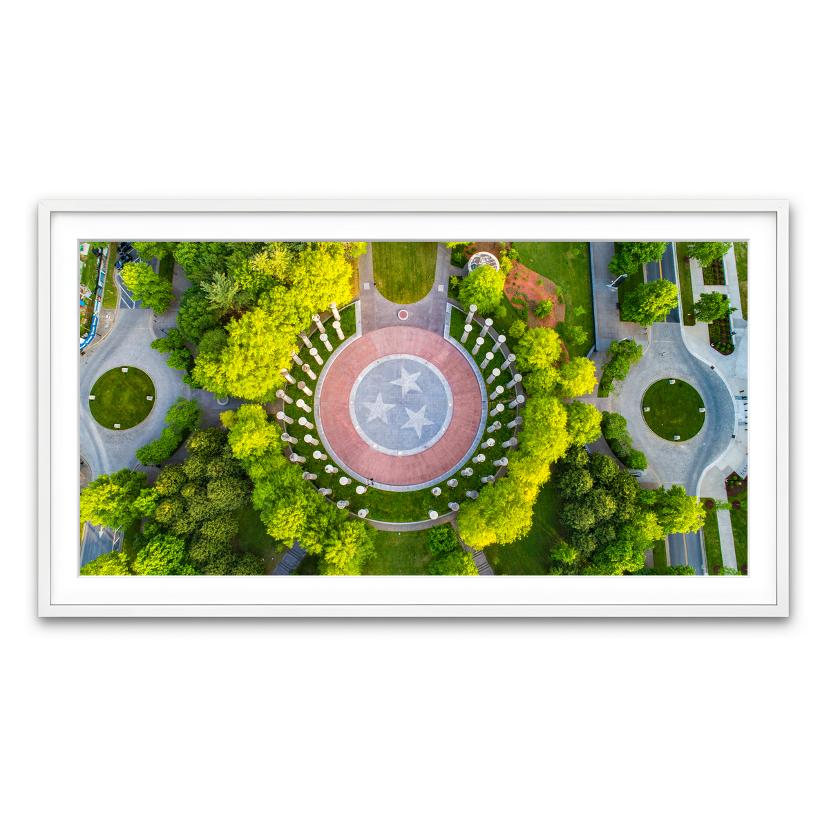 Framed Print 2x1 White