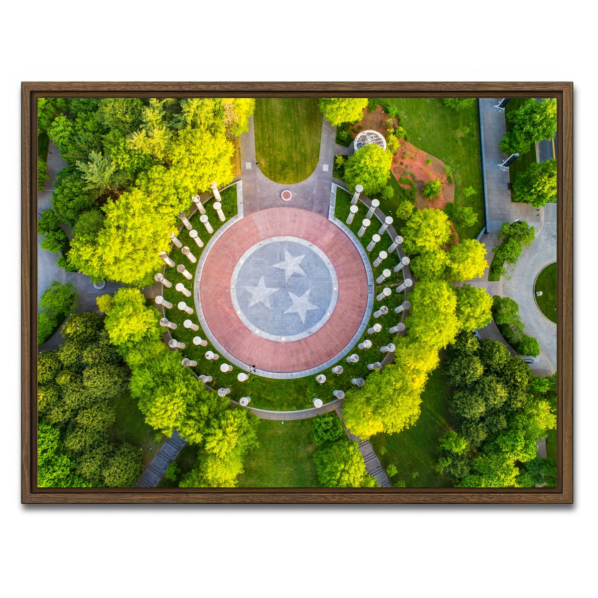 AUTO-MOCKUP WHITE | Bicentennial Park | 1 Piece | Walnut Framed Canvas | group=4x3