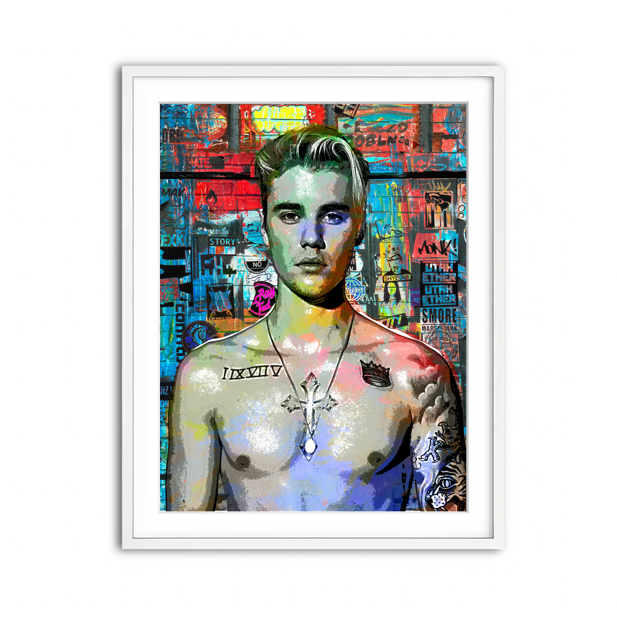 Framed Print 3x4 White