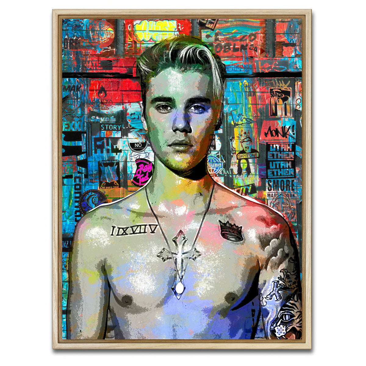 AUTO-MOCKUP WHITE | Bieber | 1 Piece | Natural Framed Canvas | group=3x4