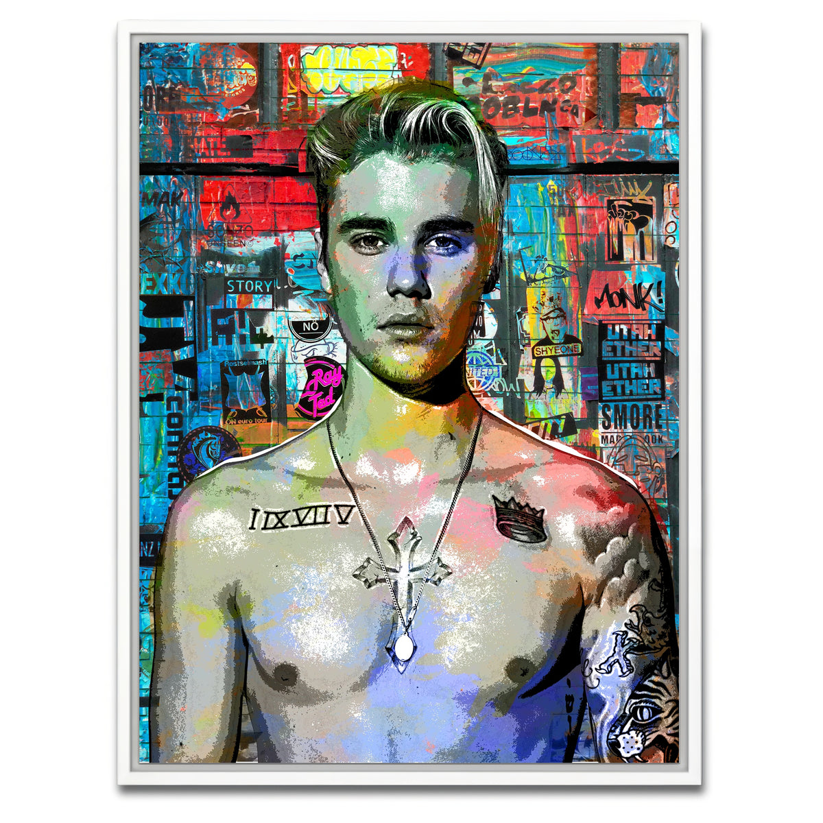 AUTO-MOCKUP WHITE | Bieber | 1 Piece | White Framed Canvas | group=3x4