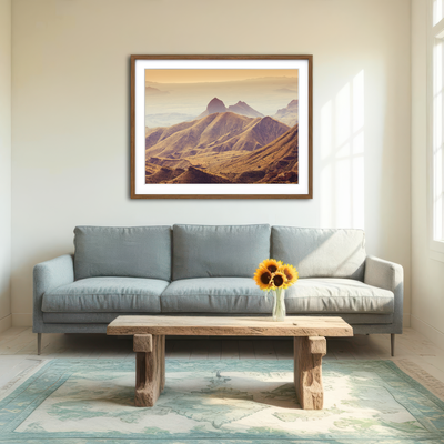 AUTO-MOCKUP ROOM | Big Bend National Park Chisos Mountains Wall Art