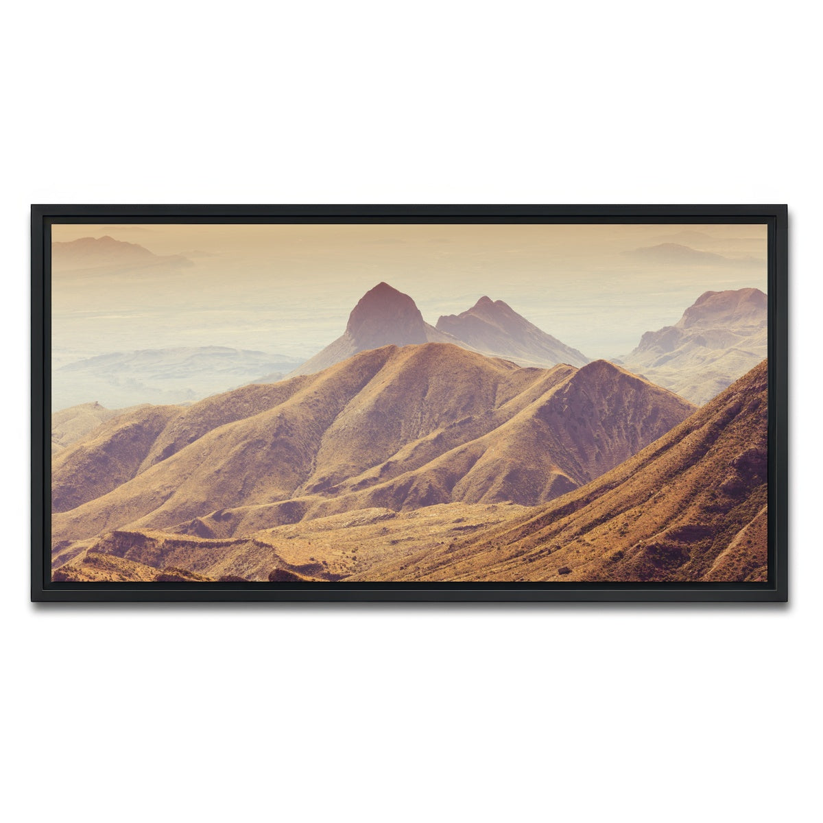 AUTO-MOCKUP WHITE | Big Bend National Park Chisos Mountains | 1 Piece | Black Framed Canvas | group=2x1