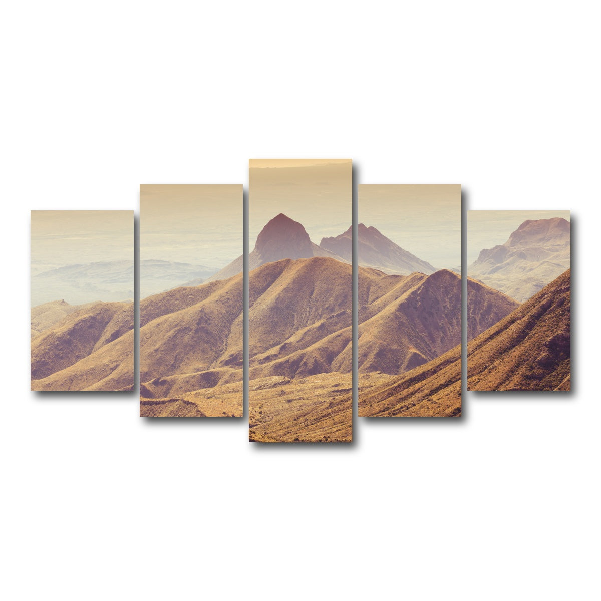AUTO-MOCKUP WHITE | Big Bend National Park Chisos Mountains | 5 Piece | Gallery Wrap Canvas | group=5_normal