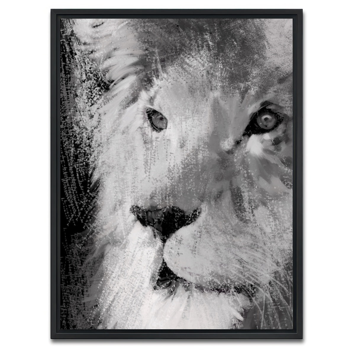 AUTO-MOCKUP WHITE | Big Cat | 1 Piece | Black Framed Canvas | group=3x4