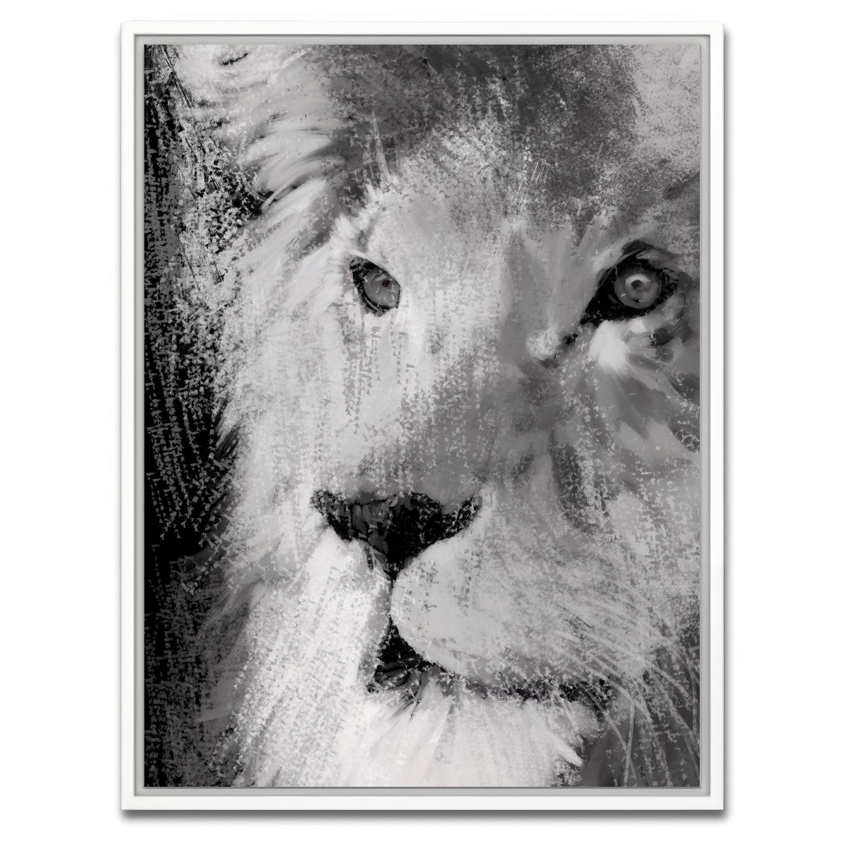 AUTO-MOCKUP WHITE | Big Cat | 1 Piece | White Framed Canvas | group=3x4