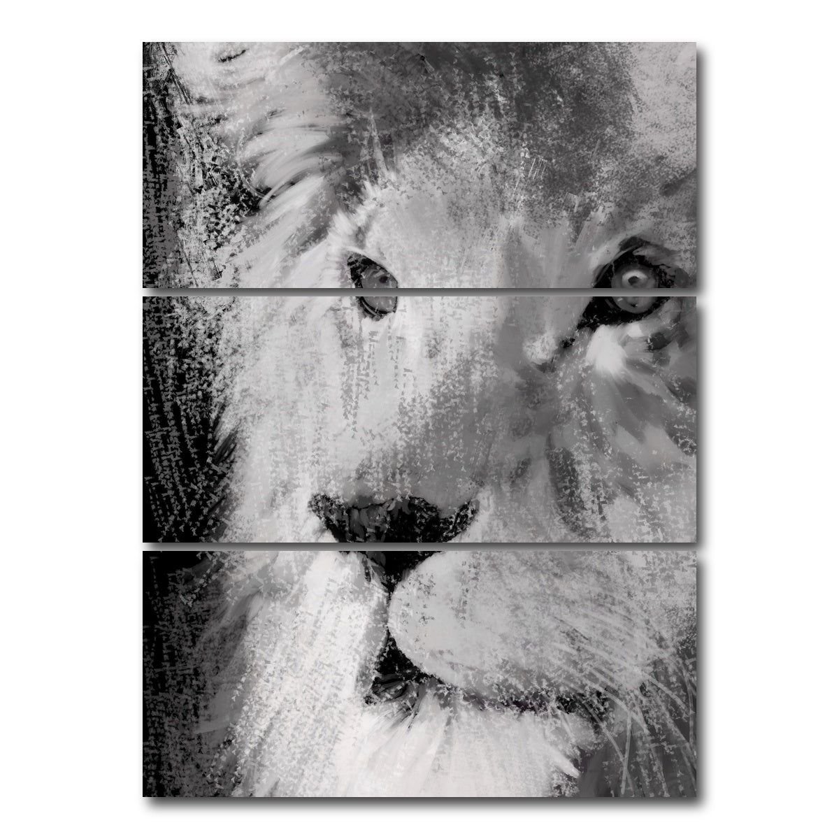 AUTO-MOCKUP WHITE | Big Cat | 3 Piece | Gallery Wrap Canvas | group=8x18_stacked