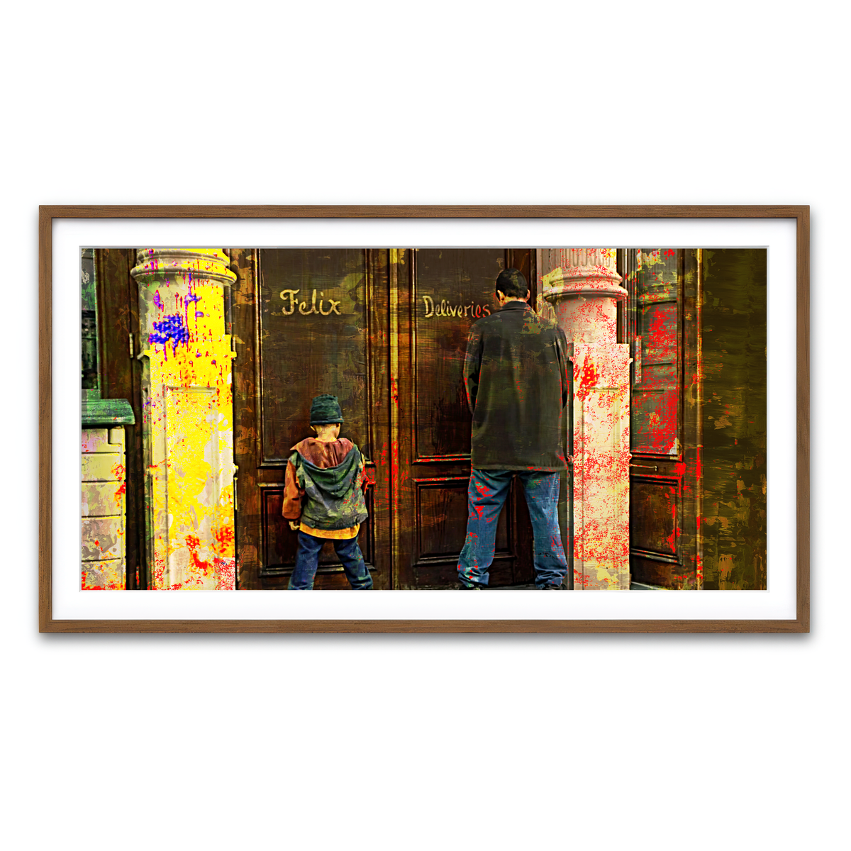 Framed Print 2x1 Walnut